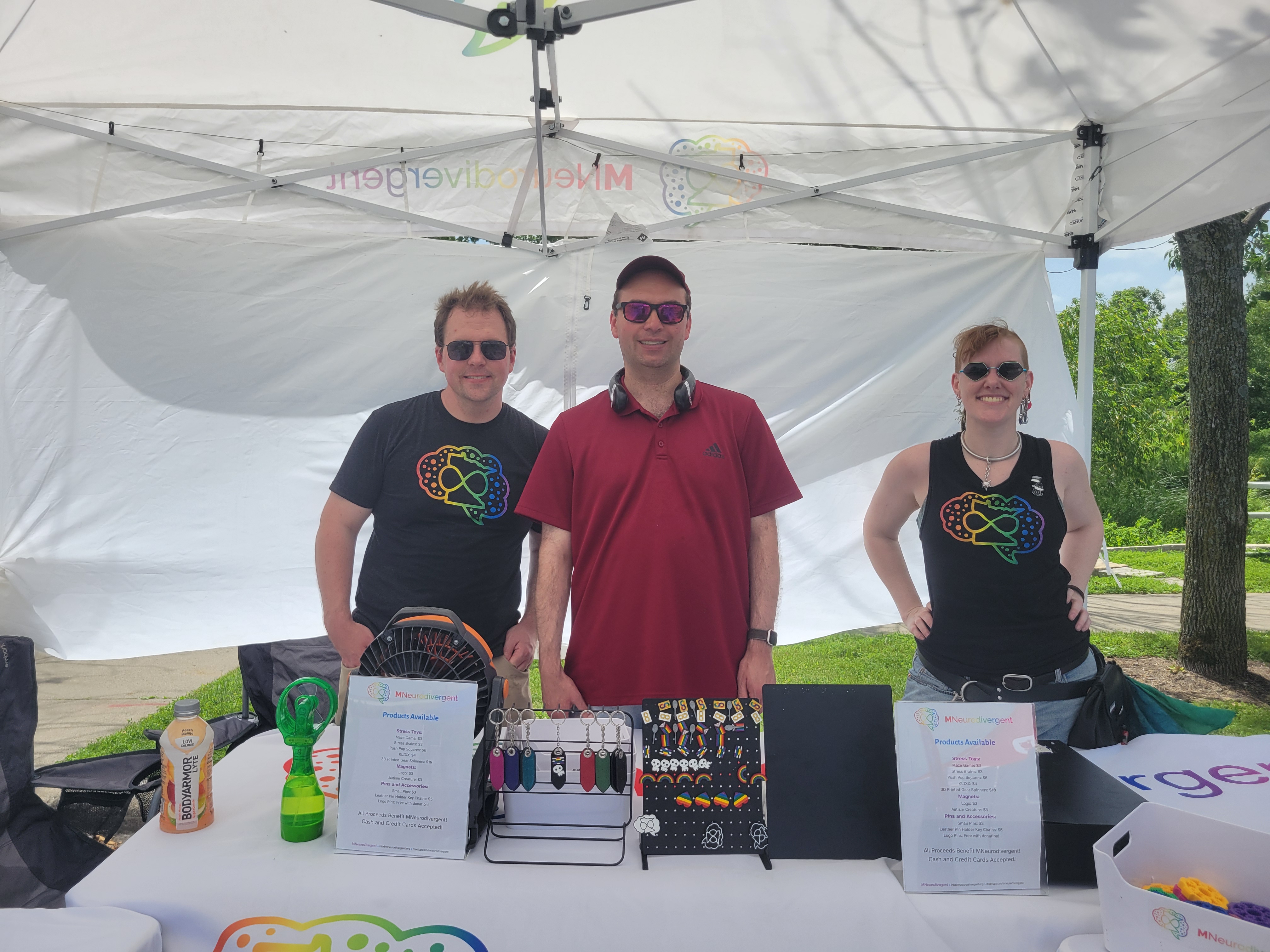 MNeurodivergent at Bloomington Pride.